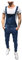 Keepink Salopette en jean pour homme Grande taille Pantalon long Jeans Salopette de travail Sangle réglable Salopette décontractée sans manches Barboteuse Bretelles Combinaisons Combinaisons Poche, 26