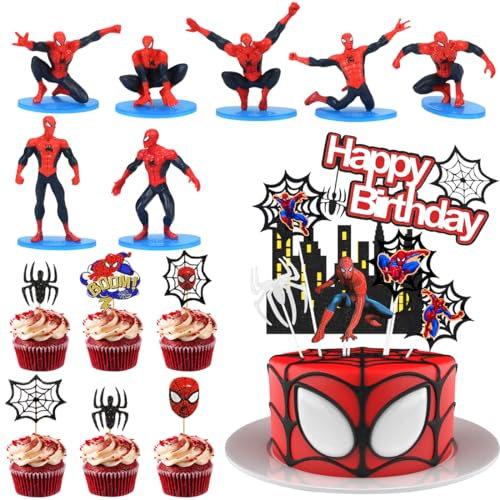 Decorazioni Torte Spider, Decorazione Torte Figure, Personaggi Decorano Torte, Decorazione di Torte per Feste di Compleanno a Tema