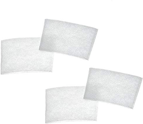 vhbw Set 4x Schutzvlies kompatibel mit Dirt Devil Centrino Cleancontrol M2881-8, M2881-7 Staubsauger - Schutzfilter Weiß