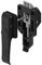 Twist Handle Turn Lock Black Privacy Boat Latch Telescopic RV Toilet PA Door Lock for Van Camper Accessories 1Pcs