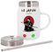 Mug Isotherme en Inox avec Couvercle et Paille - Le Japon M'Appelle Samouraï Culture Manga - 500 ml - Tasse Thermo