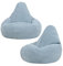 Icon Dalton Sitzsack Kinder, Hellblau, 2er Pack, Flauschiger Cord Stoff, Sitzsack Cord mit Füllung, Bequemer Kinder Gaming Sessel, Kuschelsessel, Lese Sessel, Schlafzimmer, Kinderzimmer, Spielzimmer
