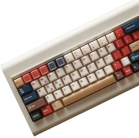 Neon PC Keycaps Translucent Keycaps-Vintage Mixed Light Themed Keycap Set,186 Keys Cherry Profile Colorful Key Caps Suitable for Cherry Mx Switch Mechanical Keyboard Keycaps