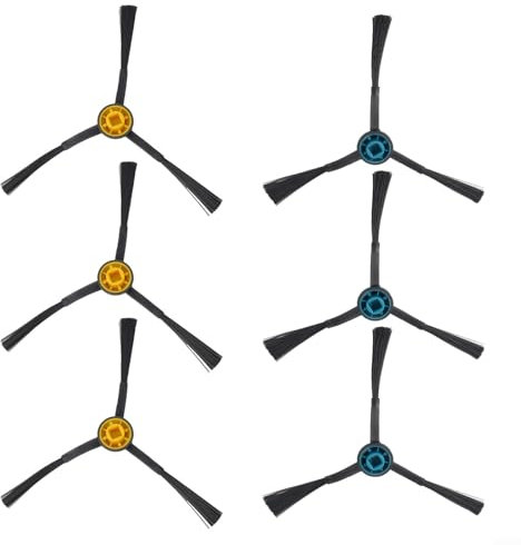 Piezas de repuesto para Midea para M7 para aspiradora robot M7 Pro, cepillos laterales, 6 piezas, accesorios, larga duración, limpieza profunda, bordes de mantenimiento, fácil reemplazo, máximo