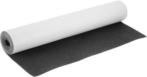 Feltro adesivo rotolo nero - 40 x 220 cm 1 mm spessore rotolo di feltro fai da te, per scatole di liner, sottobicchieri, auto, feltro, gambe del tavolo