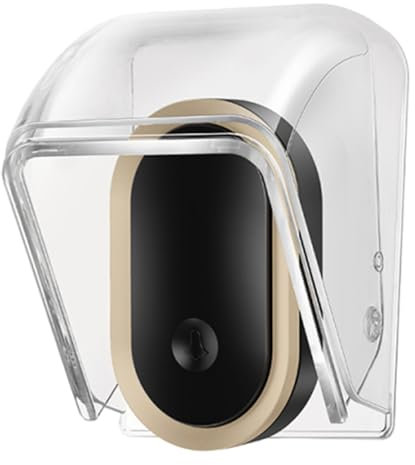 Protector para Timbre Ring | Funda Impermeable para Timbre Exterior,Estuche Protector Antilluvia con Cubierta para Botón y Lector de Tarjetas para Uso en Exteriores