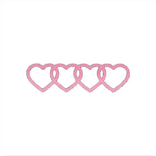 Auto Emblem Logo für Au-di R8 2006-2020 2021 2022 2023 2024 2025 42,Herz-Aufkleber FüR Den Hinteren Kofferraum,Aufkleber Liebe Herz Form Hinten Kofferraum Abzeichen,Emblem Aufkleber,B