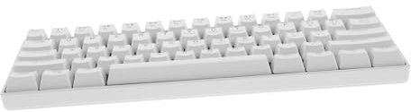 Homoyoyo Clavier Mécanique Gamer 61 Rétroéclairé Blanc Ergonomique pour Pc Portable Clavier Gaming Lumineux Conception Compacte pour Jouer en Déplacement