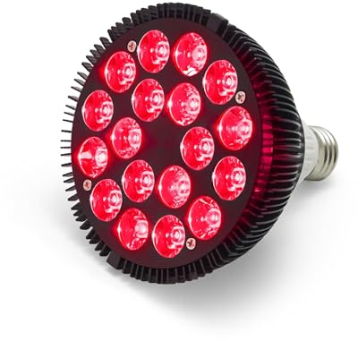 Elitzia 54W Rotlicht-Therapielampe 660 nm LED-Lichttherapie Rotlichtlampe Wärmelampe zur Verbesserung der Durchblutung, Förderung der Kollagenregeneration und Verbesserung des Hautbildes ETPAR18R