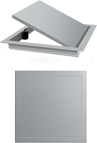 Aluminiumrahmen reparieren, Abnehmbare magnetische Inspektionsklappe, Aluminiumrahmen, Wand- und Deckenmontage, mehrfarbig, verschiedene Größen(Grey,6x6in/150x150mm)