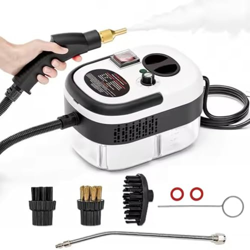 Handheld Steam Cleaner | 2500w 1200ml High Pressure Car Steam Cleaner | Wall Paper Steamer Stripper For Cleaning | 10s Fast Heating Wallpaper Remover | Multisurface Steamer For Dirt Grease Grout Tile