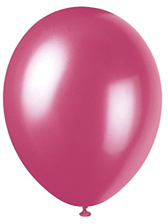 Unique Party Supplies 80081 Perlenbesetzte Latex-Partyluftballons - 30 cm - Altrosa - 8er-Packung