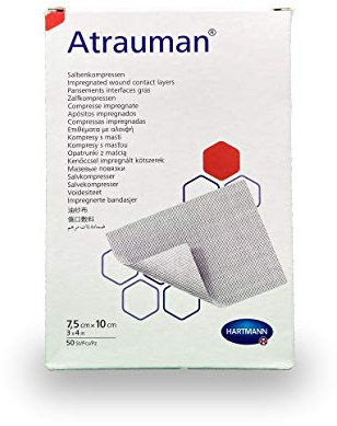 ATRAUMAN 7,5x10cm steril Kompressen, 50 St