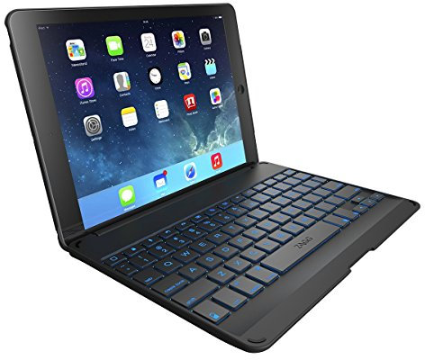 ZAGG Folio Case con Tastiera Bluetooth retroilluminata per iPad Air-Nero