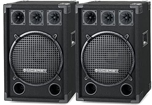 McGrey DJ-1222 pareja de altavoces para DJ o sala de fiesta 2 x 600W