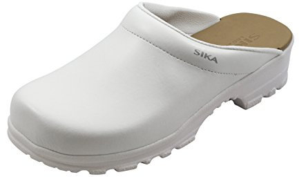 Sika 8105 Flex LBS - Offener Clog - Geeignet für Pharma-, Lebensmittelindustrie, Krankenhaus und Pflege, Gastronomie (HORECA) und Küche, Dienstleistung und Reinigung - Weiß - Gr. 41