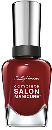 Sally Hansen Complete Salon Manicure Nail Polish, Pink and Red Shades, Red Zin