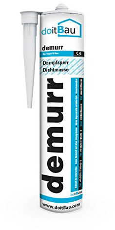 doitBau demurr Dichtkleber 10 Kartuschen je 310 ml, Folienkleber und Anschlusskleber für Dampfsperrfolie, Dampfbremsfolie und Wandanschlüsse