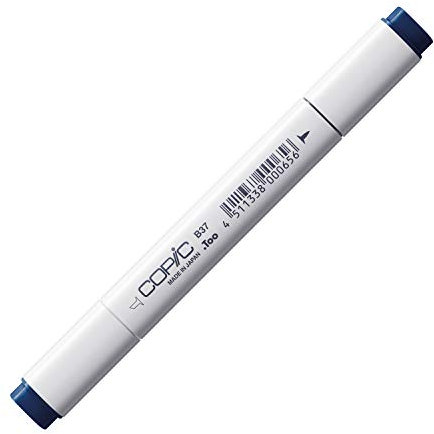 COPIC Classic Marker Typ B - 37, Antwerp Blue, professioneller Layoutmarker, mit einer breiten und einer feinen Spitze