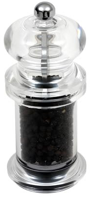 GenWare Salt or Pepper Grinder Acrylic 14cm, SPGR14, Single