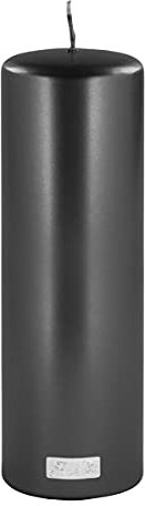 Fink Candle Stumpenkerze, Wachs, schwarz, 8cm