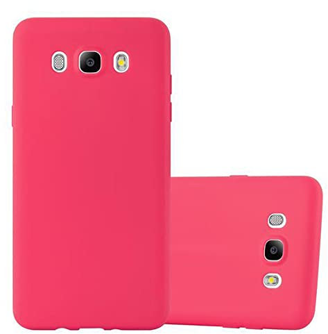 Cadorabo Hülle für Samsung Galaxy J5 2016 in Candy ROT - Handyhülle aus flexiblem TPU Silikon - Silikonhülle Schutzhülle Ultra Slim Soft Back Cover Case Bumper