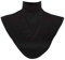 Zhouba Muslimischer Hijab-Halstuch, Modal, falscher Kragen, Hijab, Moslem, Islamisch, reine Farbe, Halstuch, Loop-Schal, Schwarz