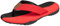 ChayChax Herren Flip Flops Weiche Zehentrenner Outdoor Sports Beach Sandalen rutschfest Pool Badelatschen Pantoffeln,Schwarz Rot,40 EU