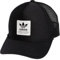 adidas Originals Dispatch Trucker - Gorra de malla ajustable con 5 paneles, Negro/Blanco, talla única