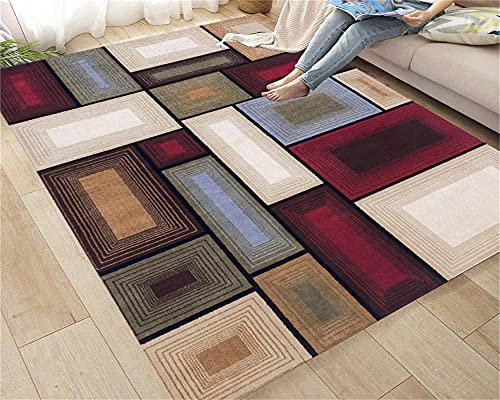 RUGMRZ Spiel Teppich Teppich Nach Mass 90x160cm Rechteckiger Kurzhaufen-Teppich, Haardesign, Krabbelmatte für Kinderzimmer Bettvorleger