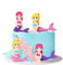 Morofme 4pcs Mermaid Cake Topper, Little Cute Mermaid Doll Figurines, Mermaid Birthday Cake Cupcake Topper Decorations for Kids Girls Mermaid Princess Under the Sea Theme Birthday Baby Shower Party