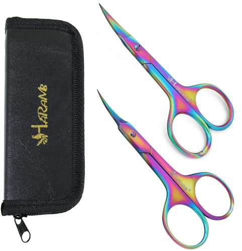 HARAMS® Set of Nail & Cuticle Scissors Manicure Pedicure Toenail Eyebrow Nose Ear Hair Trimming Beauty Scissors for Men and Women