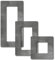 Tapetenschutz Dekorrahmen Wandschutz Tapetenschoner Lichtschalter Acryl Schalter (1-fach Rahmen, BETON-Design)