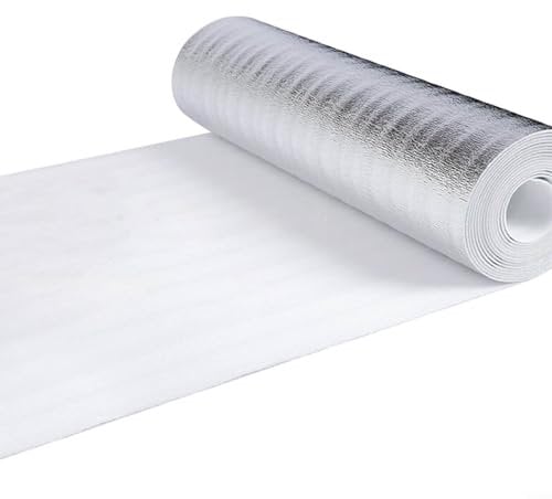 1 rouleau de film d'isolation thermique pour radiateur - Haute performance - Réflecteur à bulles - 30 cm x 5 m