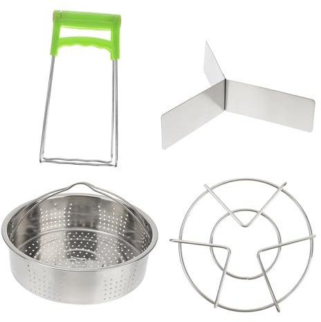 Ciieeo Accesorios De Cocina Rejilla Para Vaporera Rejilla Para Huevos Clip Para Platos Hechos Inoxidable Para Cocinar Al Vapor Verduras Huevos y Pan