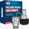 McKillans® M22-14mm Pressure Washer Quick Connect Pair - M22 to 3/8 Quick Connect Pressure Washer Fittings - Power Washer Accessories - Quick Connect Hose Fittings - Hose Adapter Set (Stainless Steel)