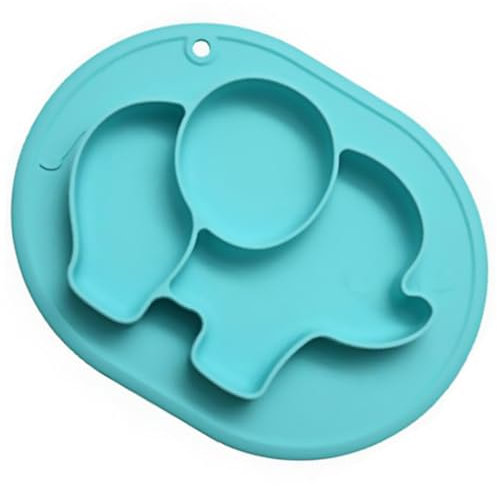 HEMOTON Plato Bebe Dividido Portátil Vajilla Infantil De Vajilla Bonita Para Bebés