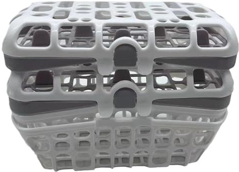 Cesta para lavavajillas para artículos de bebé, cesta para fregadero de biberones de gran capacidad, ecológica para lavavajillas de biberones para niños pequeños y bebés, piezas y accesorios pa