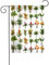 YYHWHJDE Collezione di piante tropicali Immagine Asta da giardino decorazione cortile esterno su entrambi i lati 30,5 x 45,7 cm