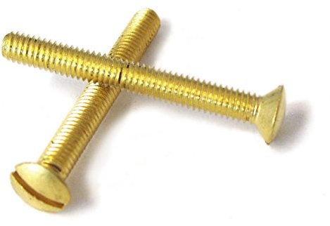 M4 / 4mm, Metric Solid Brass Slotted Raised Countersunk Head Machine Screws,10mm-40mm Long, Multi Pack (20, M4 X 30)