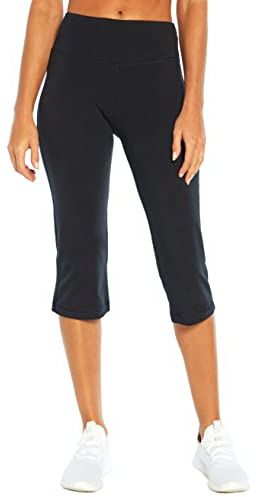 Marika Women's Zoey Tummy Control Capri Legging, Black, X-Large