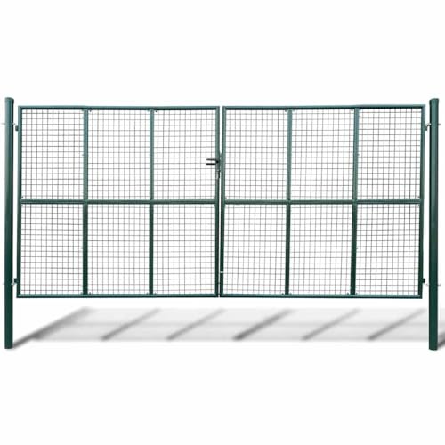 vidaXL Maschen-Gartentor 400x175 cm