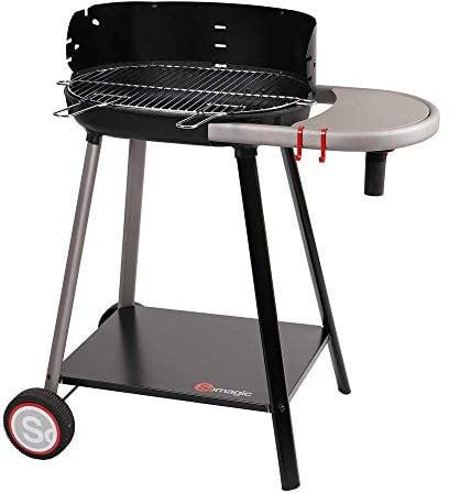 Somagic : Barbecue Vulcano 2000 Charbon De Bois Fonte Noir