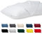 Kissenbezug 40 x 80 Baumwolle Premium Satin 2er Set Kissenhülle Deko für Kissen Bett/Sofa Stoff Superweicher Resistent Hypoallergen Anti-Milben Kopfkissenbezug mit Verdecktem Zip Voll Waschbar