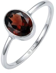 mantraroma 925 Sterling Silber Edelstein Ring Damen - Naturstein handgefertigter Edelsteinschmuck