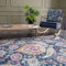 AREA RUGS LIVING ROOM BEDROOM LARGE SMALL VINTAGE SOFT SHORT PILE BORDERED CLASSIC ORIENTAL DESIGN TRADITIONAL PERSIAN MOROCCAN BOHO CARPET - XLARGE 200X290 CM, MULTICOLOURED VINTAGE DESIGN