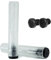 Core Stunt-Scooter Tret-Roller Hand Griffe Soft lang mit Barends/Grip + Fantic26 Sticker (Clear/Transparent)