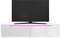 SONNI Meuble TV blanc brillant, avec éclairage LED en 12 couleurs, meuble TV suspendu en bois de 140 cm, deux possibilités de montage, meuble TV, meuble bas brillant, blanc, 140 x 35 x 30 cm