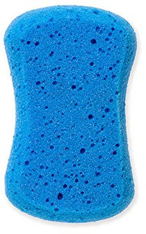 MartiniSPA - Hygiene+ - Éponge corps extra douce, 13,5 x 8,5 x 5 cm, polyuréthane avec ions argentés, couleur aléatoire (violet/bleu), 14 g, 1 unité - Made in Italy -