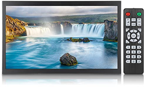 Zunate Monitor CCTV Portátil, 17.3 Pulgadas 16: 9 HD Pantalla Táctil Pantalla Integrada Monitor Industrial de Metal Completo, Instalación Integrada Y Montada en la Pared, Entrada HDMI/VGa/AV /(EU)